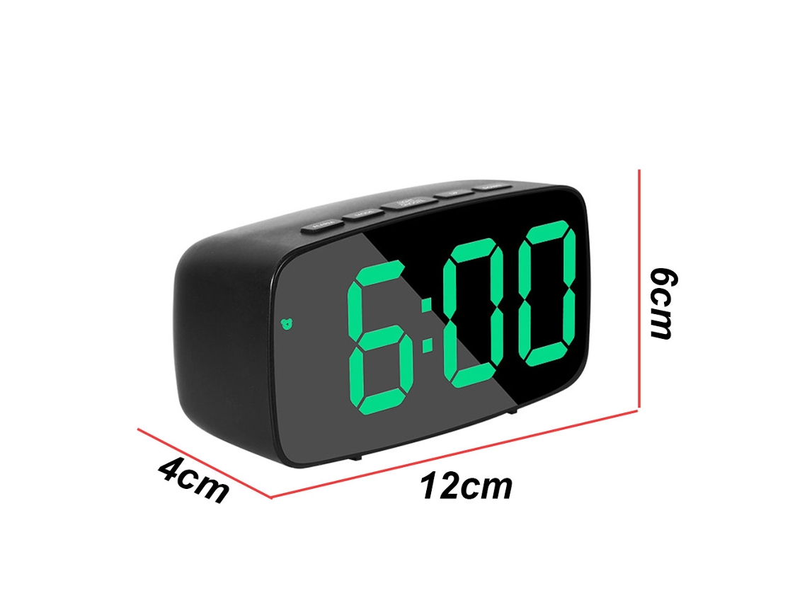 Nuevo Reloj con espejo, LED, reloj electrónico Simple, reloj NEVEANCE