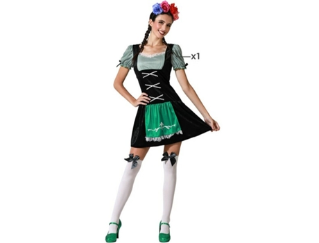 Disfraz para Adultos Camarera Alemana Negro - M/L