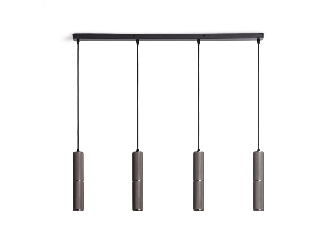 Lámpara Colgante Aluminio Breixo 4 Focos LEDKIA