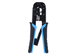 Herramienta De Crimpado Para Cables De Red Rj45 Y Rj11 Con Función De Corte Y Pelado, Herramienta De Crimpado De Doble Propósito De Acero 8p6p Con Diseño Ergonómico.