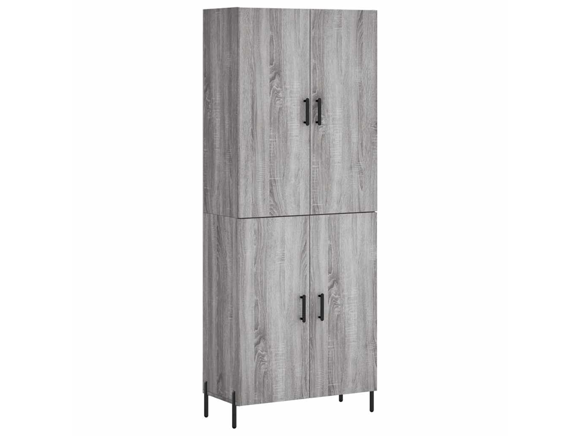 Mueble alto derivado de madera gris Sonoma MAISON EXCLUSIVE (69,5 x 34 x 180 cm)