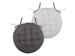 Cojín de silla gris perla