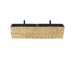 Maceta BELIANI Kawala de Jacinto de agua Beige 80x18x20