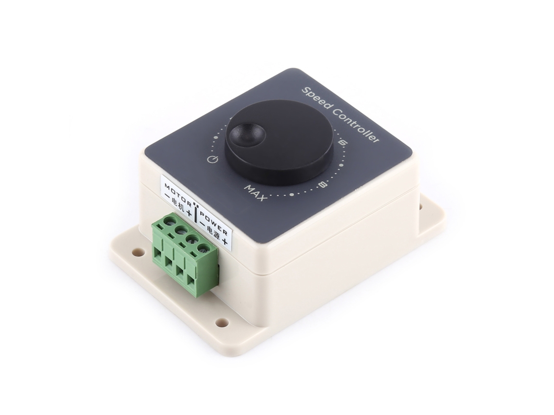 Controlador De Velocidad Pwm Para Motor De Cc De 12v/24v 20a Con Carcasa Impermeable