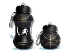 Botella de agua de baloncesto de 550 ml, reutilizable y a prueba de fugas, Mdug (baloncesto/fútbol)