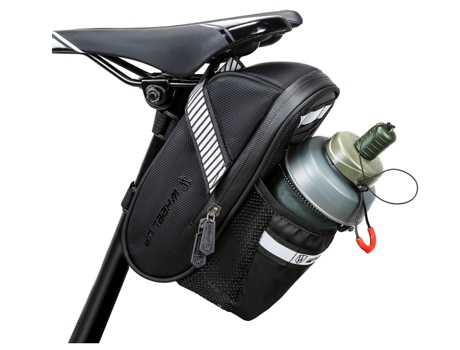 Bolsa de bicicleta, alforja, bolsa de bicicleta plegable impermeable, bolsa debajo del asiento para bicicletas de montaña, bolsa de almacenamiento ...
