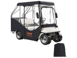 Cubierta para carrito de golf de 4 pasos, recinto de conducción, poliéster impermeable 600D VEVOR