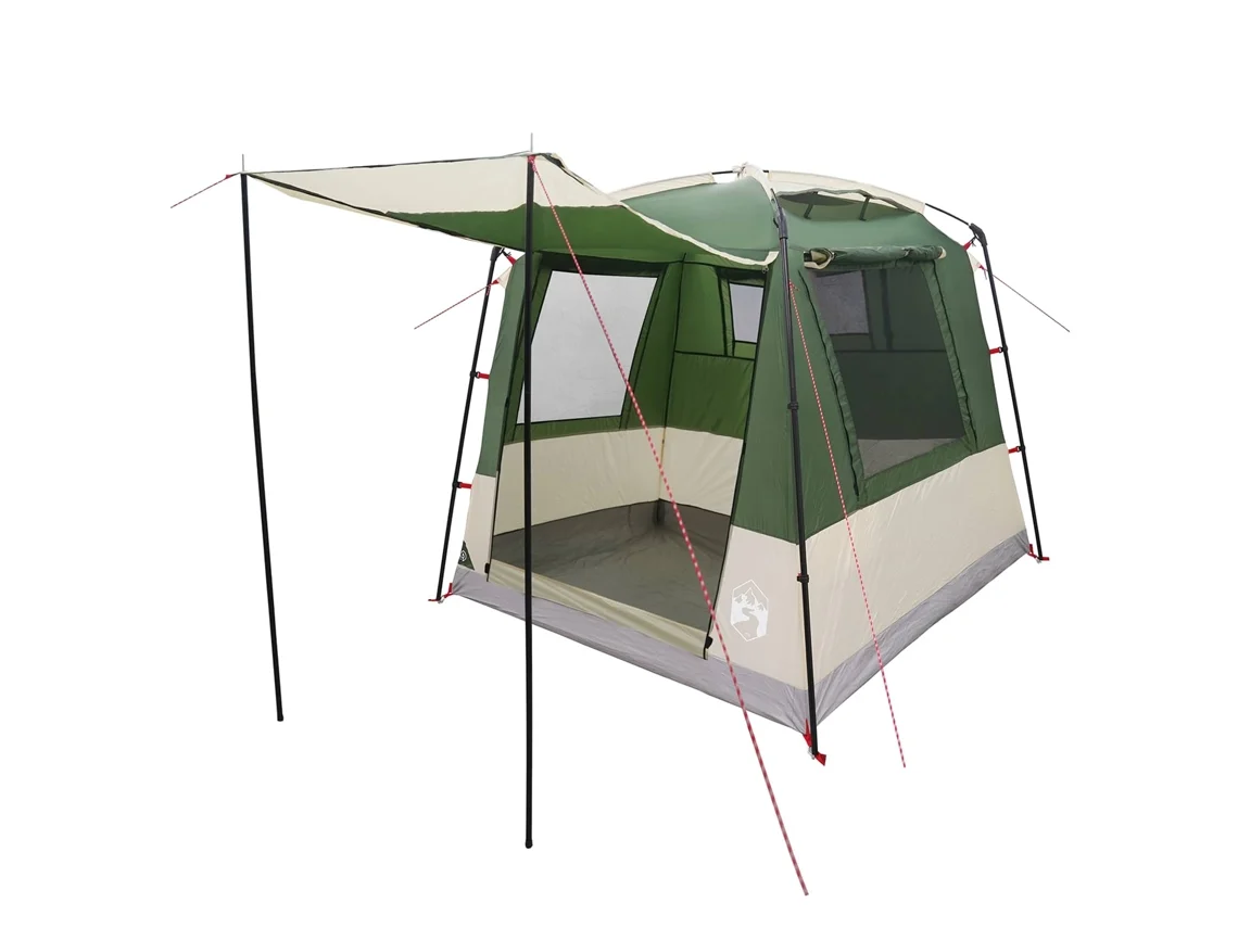 Carpa de fiesta verde Vidaxl para 4 personas