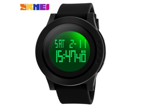 Reloj deportivo LED electrónico digital reloj impermeable al aire libre relojes para mujeres hombres-1193 pequeño negro LUUCOZK