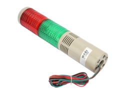 Luz de advertencia industrial de doble capa con zumbador