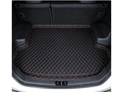 Alfombrilla De Cuero Para Maletero Coche Cupra Tavascan 2023-2025, Negra Y Roja.