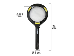Lupa con led 2,5 aumentos