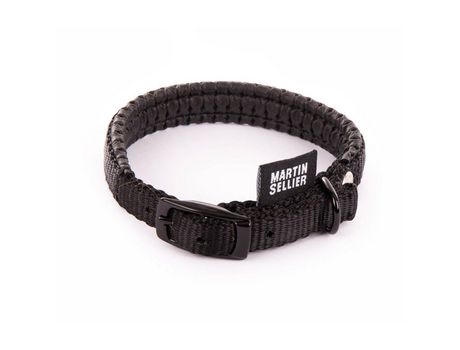 Collar de perro de espuma de MARTIN SELLIER MARTIN SELLIER Noir 65 x l. 25 mm