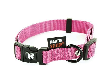 Collar de perros de Nylon United - Colección Nylon Un MARTIN SELLIER MARTIN SELLIER Rose 50 à 70 x l. 4