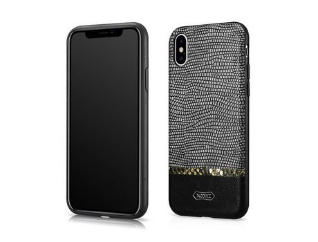 Funda para iPhone XS XOOMY Piel Sintética Negro
