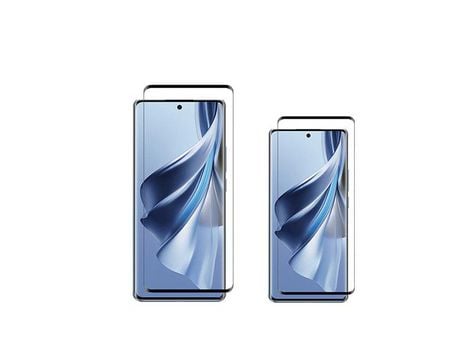 Conjunto de Protectores de Pantalla para Oppo Reno 10 Pro GIFT4ME Vidrio Templado Negro (2un)