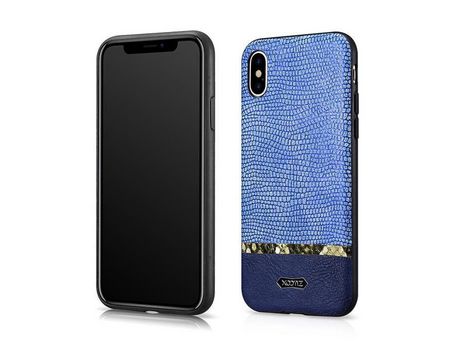 Funda para iPhone XS XOOMY Piel Sintética Azul