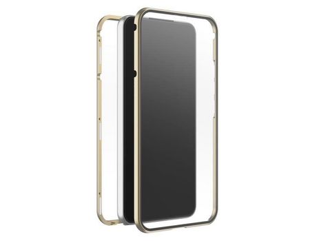 Funda para Samsung Galaxy S22+/S22 WHITE DIAMONDS Vidrio Dorado