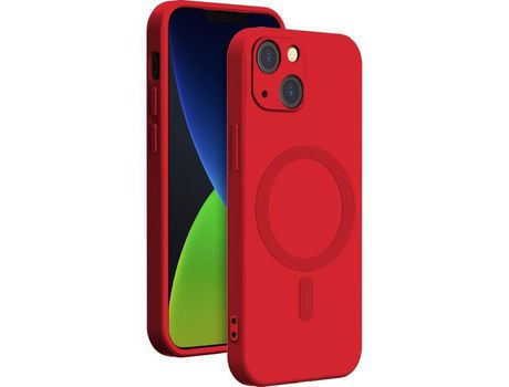 Funda para iPhone 14 Max/14 BIGBEN CONNECTED Silicona Rojo