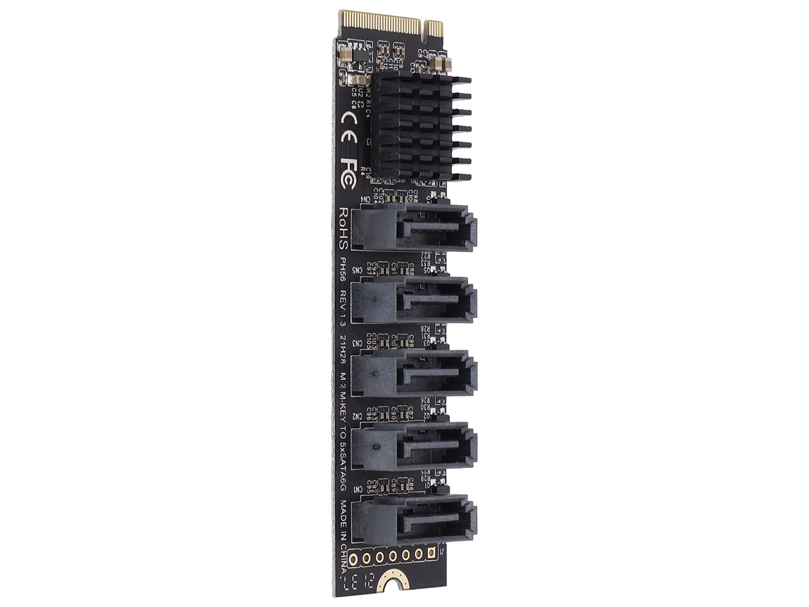 Tarjeta Adaptadora De Expansión De Disco Duro M.2 Pcie 3 De 5 Puertos Ph56 Compatible Con Función Pm