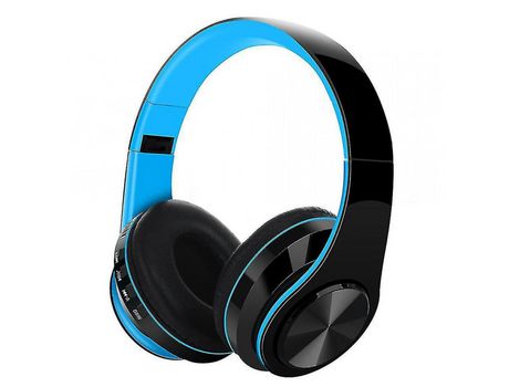Auriculares Plegables Inalámbricos Bluetooth Azul