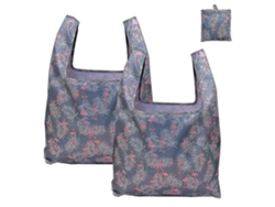 Paquete de 2 bolsas de compra reutilizables y plegables, grandes e ideales para supermercados GOKOCO