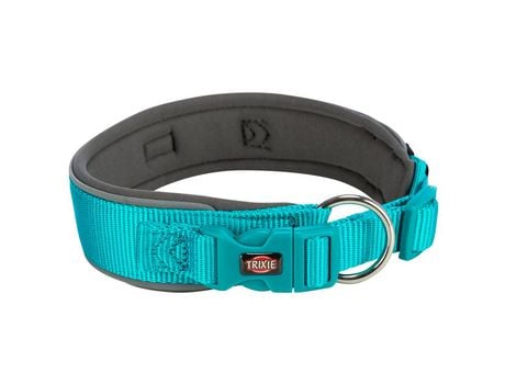 Collar Premium extra grande 40-48 cm / 40 mm (Turquesa/Gris)