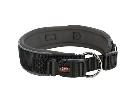 Collar Premium extra grande 40-48 cm / 40 mm (Negro/Gris)