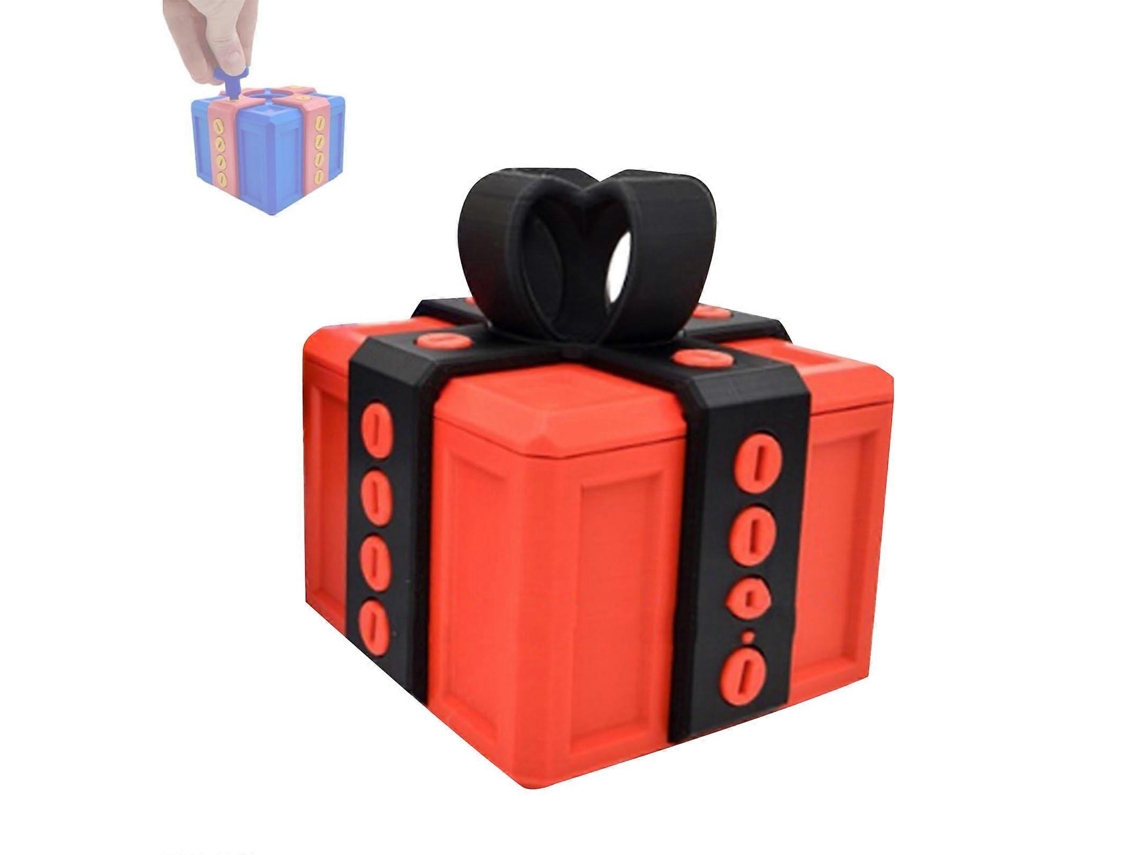 Caja de regalo Molesta 3D con tornillos, caja de regalo Molesta Puzzle con almacenamiento giratorio Rosewell