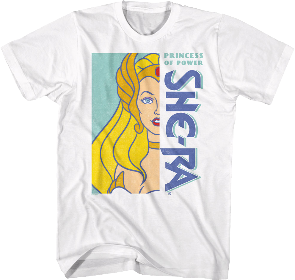 Camisetas Unisex DEEPSTONE She-Ra Crop Photo Masters of the Universe Blanco (L)