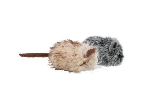 Ratones peludos con catnip - 9 cm (30 unidades)