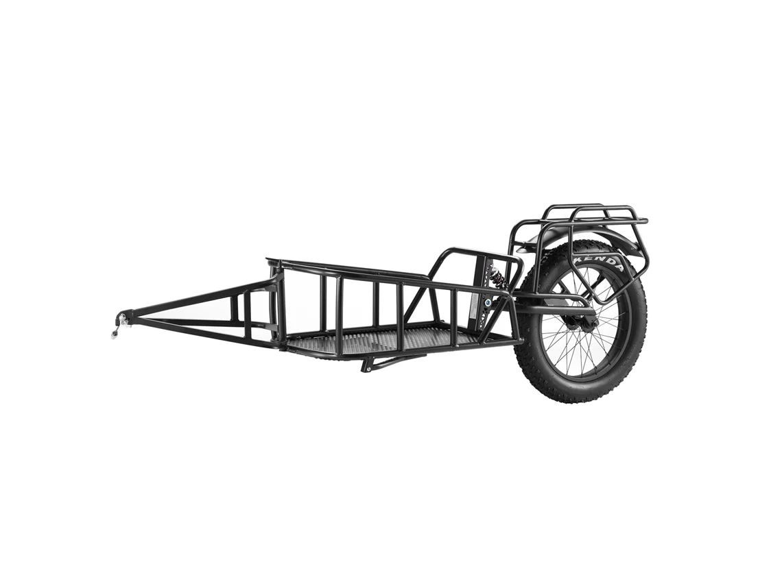 Remolque de carga para bicicletas Succebuy de 32 kg de capacidad, carrito para guardar bicicletas, marco de acero al carbono