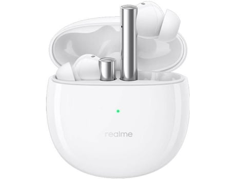 Auriculares Bluetooth True Wireless REALME Buds Air 2 (In Ear - Micrófono - Noise Cancelling  - Blanco)