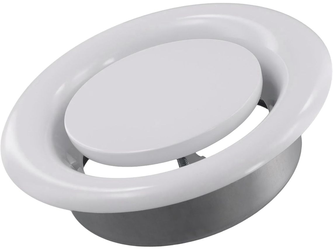 Tapa De Ventilación Redonda Ajustable Para Rejilla De Ventilación De Techo De 15,2 Cm.