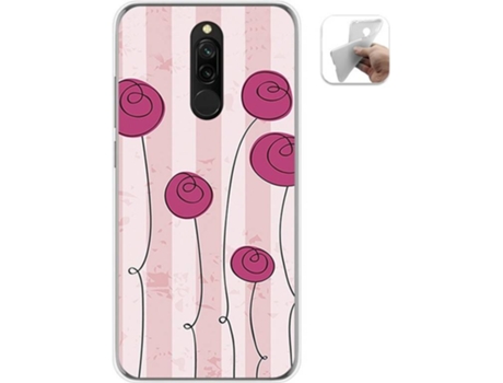 Carcasa Xiaomi Redmi 8 TUMUNDOSMARTPHONE Flores Vintage Multicolor