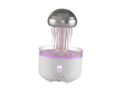 Humidificador con forma de medusa y difusor de aceites esenciales, 320 ml, ideal para el trabajo y el deporte, blanco, Rosewell