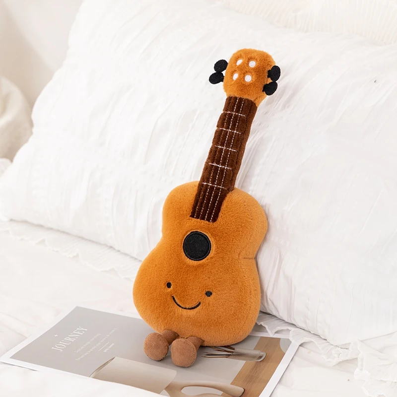 (guitarra De 30 Cm) Lindo Juguete De Peluche Musical, Muñeco De Peluche Suave, Instrumento Musical