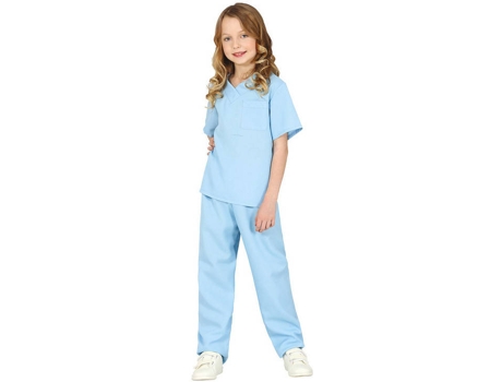 Disfraz de Niña GUIRCA enfermera azul (Tam: 5-6 años)