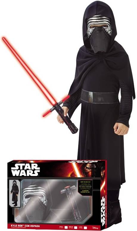 Disfraz Infantil Kylo ren star wars el despertar la fuerza niño rubies com espada vii tam 56