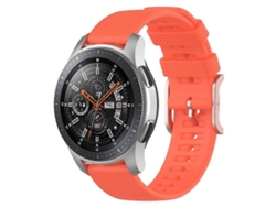 Pulsera texturizada con cuentas de 22 mm para Samsung Galaxy Watch3 de 45 mm / Galaxy Watch de 46 mm (rosa claro)