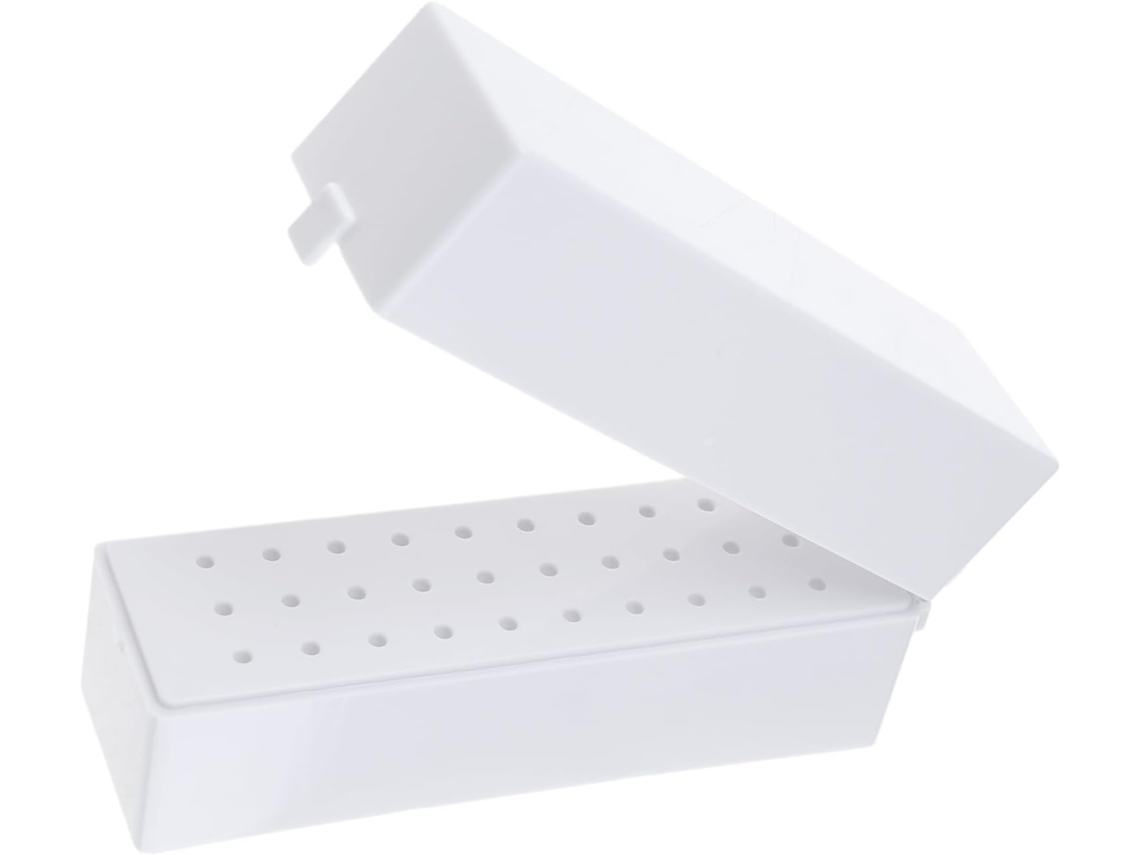 Caja De Almacenamiento Para Herramientas De Manicura Con Taladro De Uñas De 30/48 Agujeros