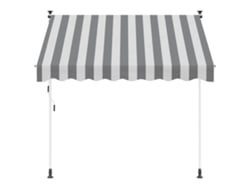Maison Exclusive - Toldo Retrátil Manual Antracite E Branco 300 Cm