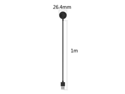 Cargador para reloj inteligente Fossil Gen 6 (1 m - USB - negro) Digitallab