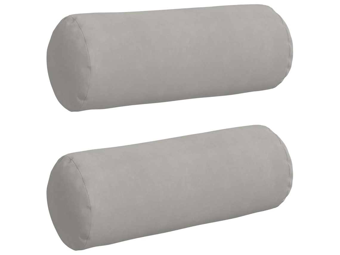 Cojines de soporte, 2 unidades, gris claro, Ø 25 x 70 cm, HARLANV1