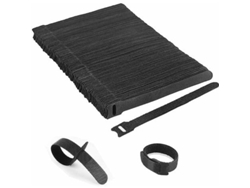 Bridas De Cable Negras Ajustables, Reutilizables Y Con Capacidad De Autoaprendizaje (100 Unidades De 150 X 12 Mm)