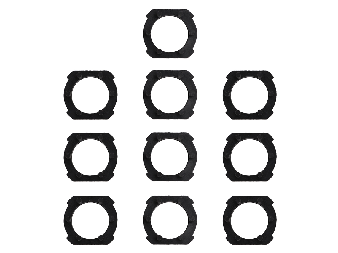 10 Adaptadores De Base Para Bombillas De Faros Delanteros, Resistentes A La Corrosión, De Fácil Instalación Para Uso Doméstico E Industrial.