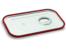 Tapa LACOR Inox GN 1/4 con Junta de Silicona (25,5x16x2,5 cm - 1 Und)
