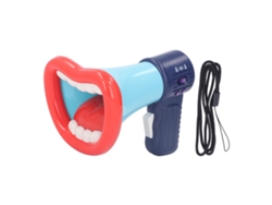 Juguete Cambiador De Voz Para Niños, Grabadora De Boca Grande Con Altavoz Y Cable Azul.