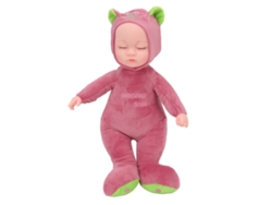 Muñeco de peluche de vinilo de 35 cm con luces y música para niños.