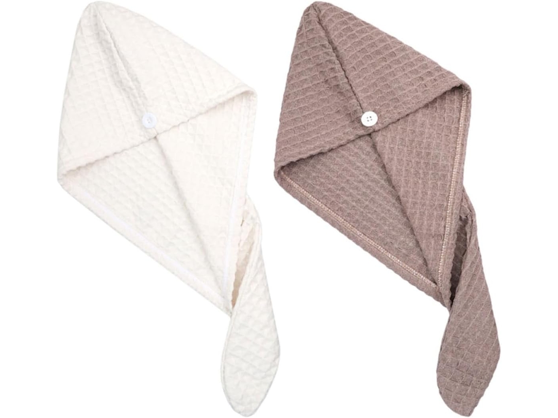 Lot De 2 Bonnets De Séchage Cheveux Souples En Microfibre Ultra, Absorbante